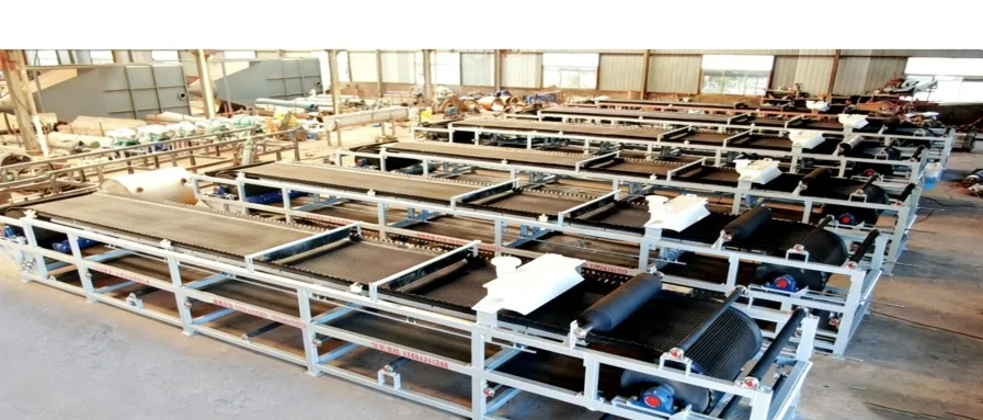 Rows of frame-mounted treatment equipment filling the production workshop